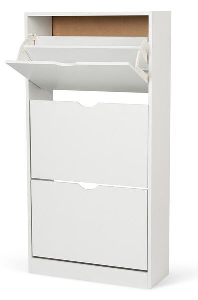 Botník AVENBERG SLIM FLIP 3 biely