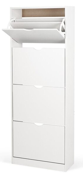 Botník AVENBERG SLIM FLIP 4 biely