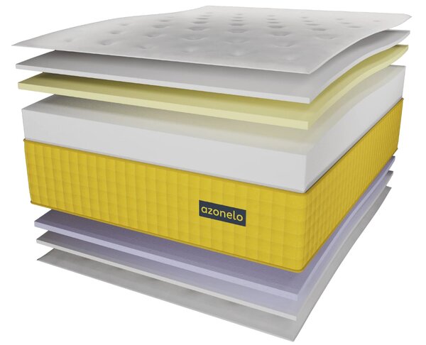 Azonelo Matrace 1+1 Cloud vysoké ortopedické matrace s pamäťovou penou 70x200 cm / 24 cm - poťah s hodvábom