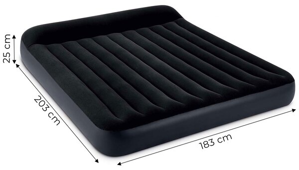 Veľký dvojlôžkový nafukovací matrac 203x183x25 cm s opierkou hlavy INTEX 64144