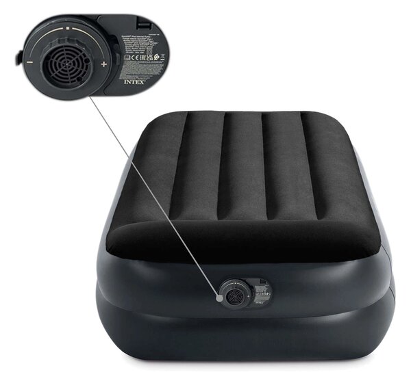 INTEX Nafukovací matrac pre jednu osobu s integrovanou elektrickou pumpou INTEX 64122