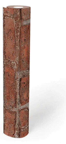 A.S. Création | Vliesová samolepiaca tapeta aktivovaná vodou WOW 78456-1 | 0,53 x 10,05 m | červená, oranžová, šedá, krémová