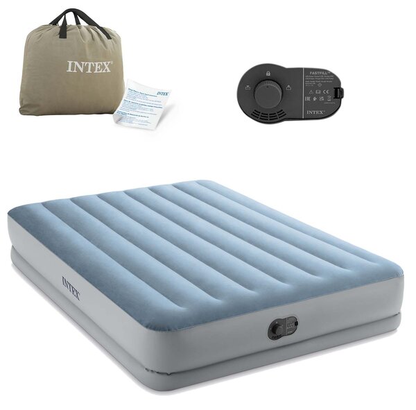 Veľký nafukovací matrac pre dve osoby 203x152x36 cm s integrovanou elektrickou pumpou INTEX 64159