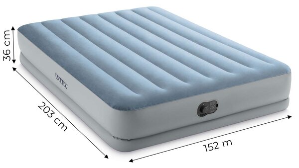 Veľký nafukovací matrac pre dve osoby 203x152x36 cm s integrovanou elektrickou pumpou INTEX 64159