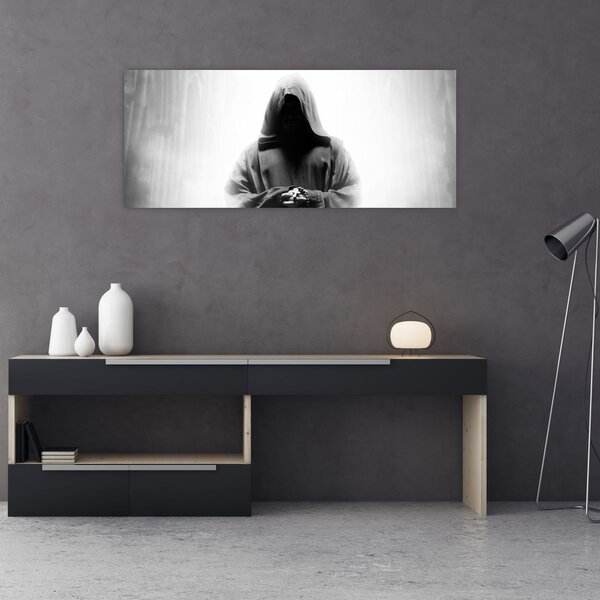 Obraz - Mních v kláštore (120x50 cm)