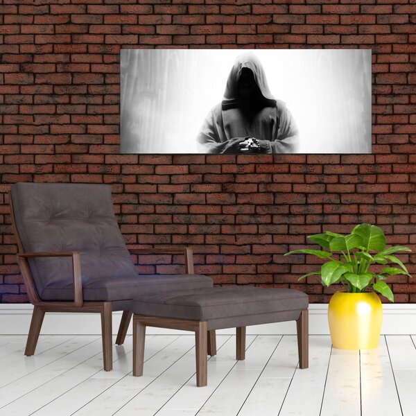 Obraz - Mních v kláštore (120x50 cm)