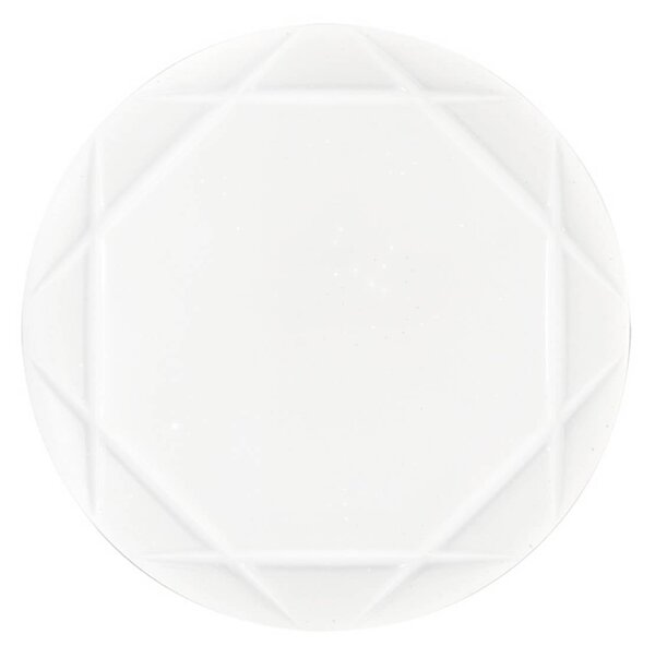 Stropné LED svetlo Elixir, Ø 30 cm, biele, plast,, Biela / opálová, Obývacia izba / jedáleň, Plast, Moderný, Závesné svietidlo
