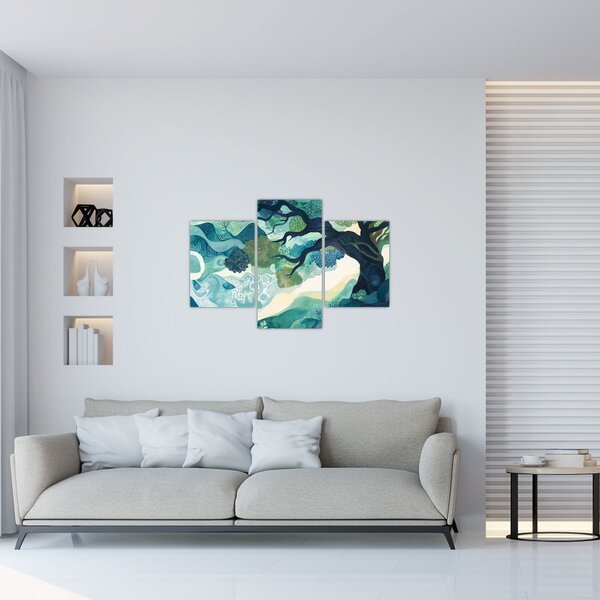 Obraz – Zelená koruna stromu života (90x60 cm)