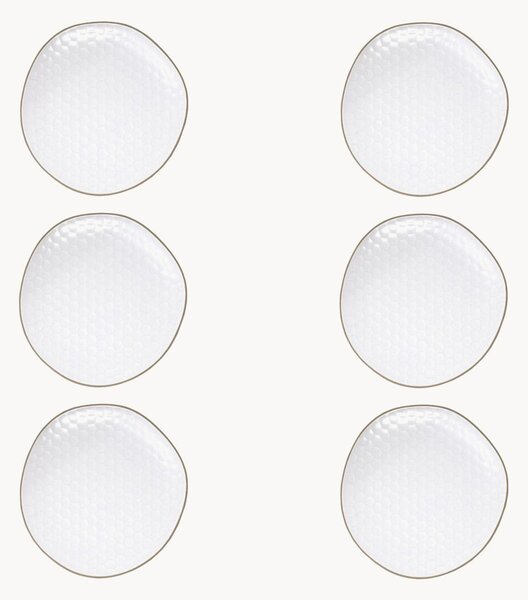 Kameninové taniere na ovocie Imprints, 6 ks