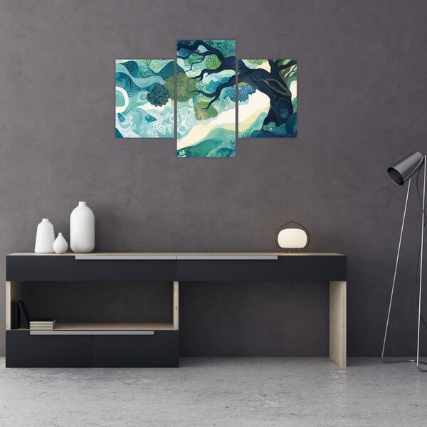 Obraz – Zelená koruna stromu života (90x60 cm)