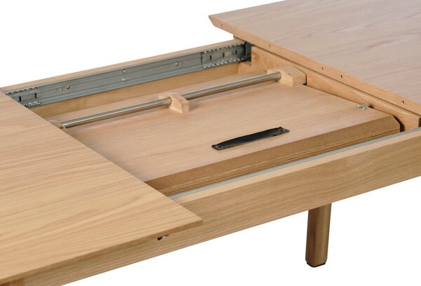 Rozkladací jedálenský stôl s doskou v dubovom dekore 95x190 cm Bari – Unique Furniture