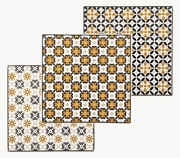 Podložky pod poháre z nového kostného porcelánu Beeswax, 6 ks