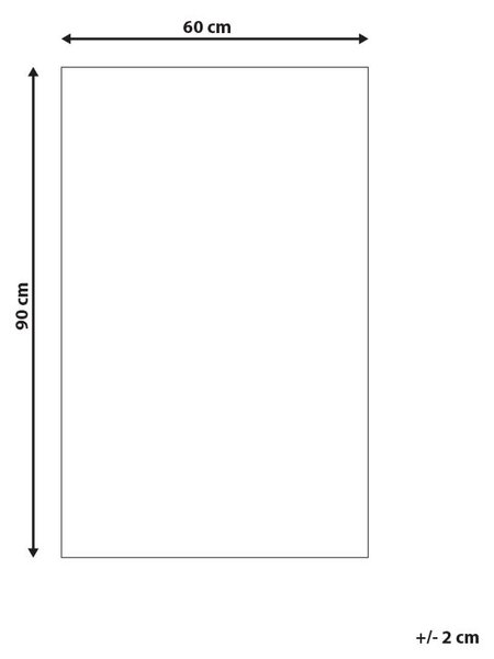 Kúpeľňová predložka béžová bavlna obdĺžnikový tvar 60 x 90 cm dekoratívny vzor moderný dizajn