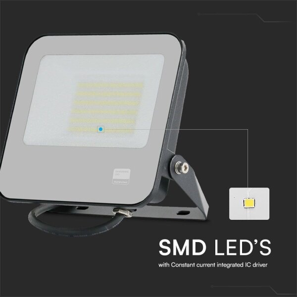 LED Reflektor SAMSUNG CHIP LED/50W/230V 4000K IP65 čierna