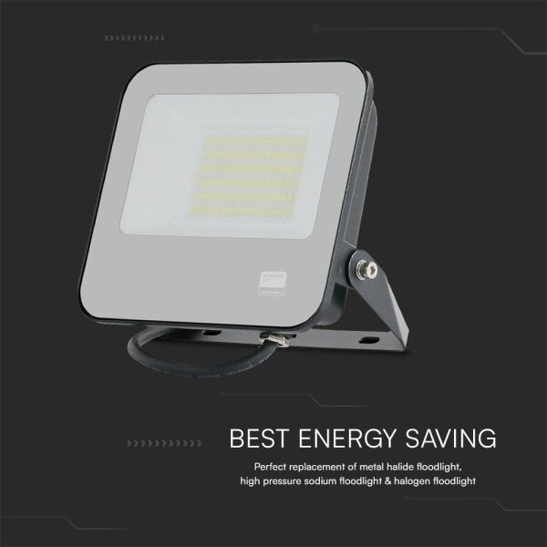 LED Reflektor SAMSUNG CHIP LED/50W/230V 4000K IP65 čierna