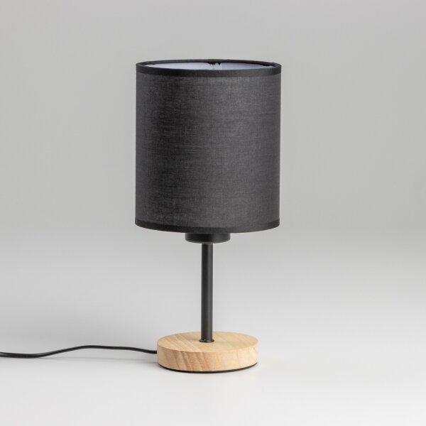 Brilagi - Stolná lampa NUBILA WOOD 1xE27/25W/230V dub/čierna