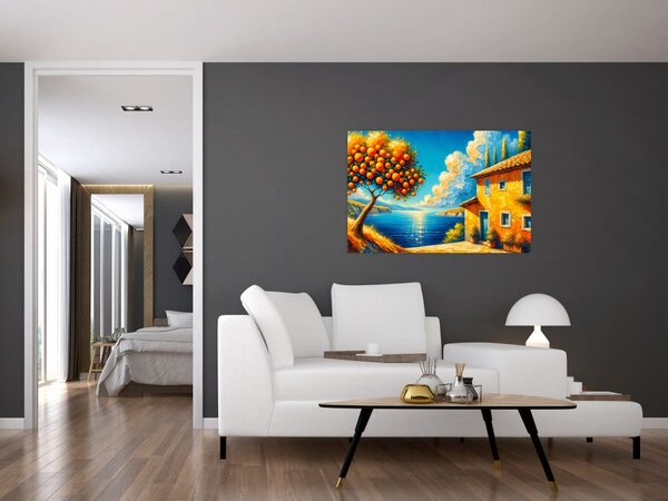 Obraz - Dom s pomarančmi II. (90x60 cm)