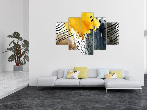 Obraz - Abstraktný akvarel (150x105 cm)