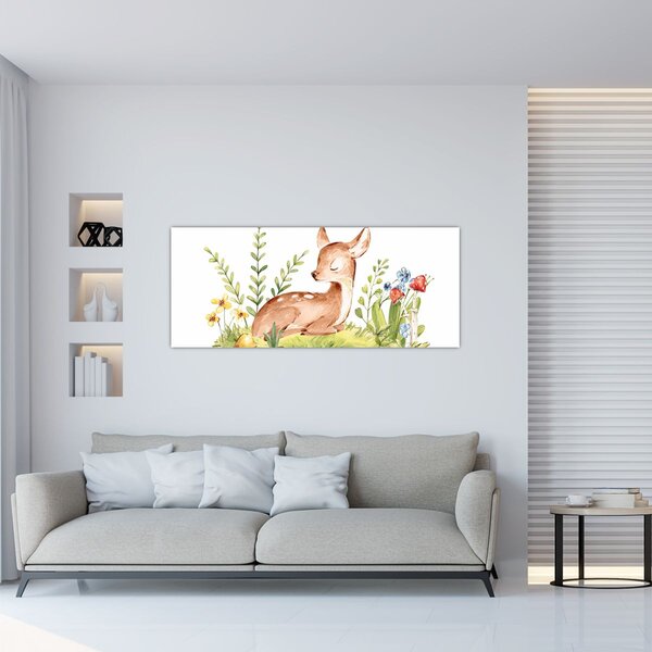 Obraz - Malý srnček (120x50 cm)