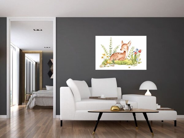 Obraz - Malý srnček (90x60 cm)