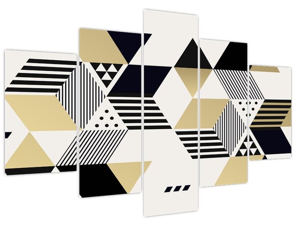 Obraz - Geometrické tvary N⁰1 (150x105 cm)