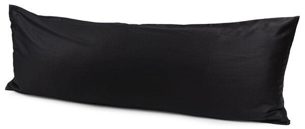4Home obliečka na Relaxačný vankúš Náhradný manžel satén čierna, 50 x 150 cm