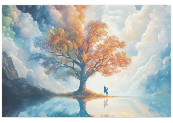 Obraz – Strom života a lásky (90x60 cm)