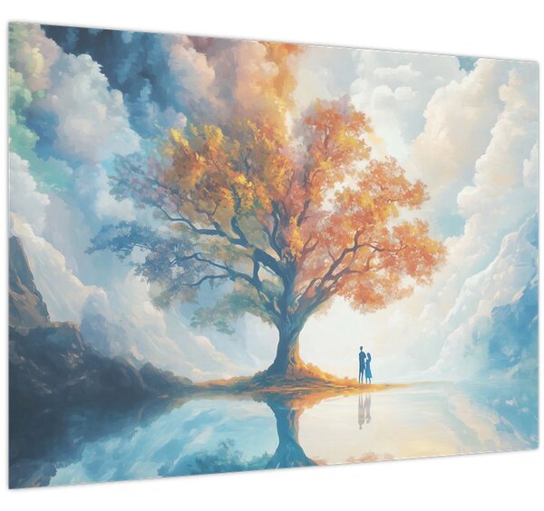 Obraz – Strom života a lásky (70x50 cm)