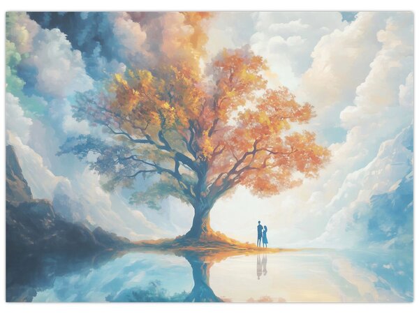 Obraz – Strom života a lásky (70x50 cm)