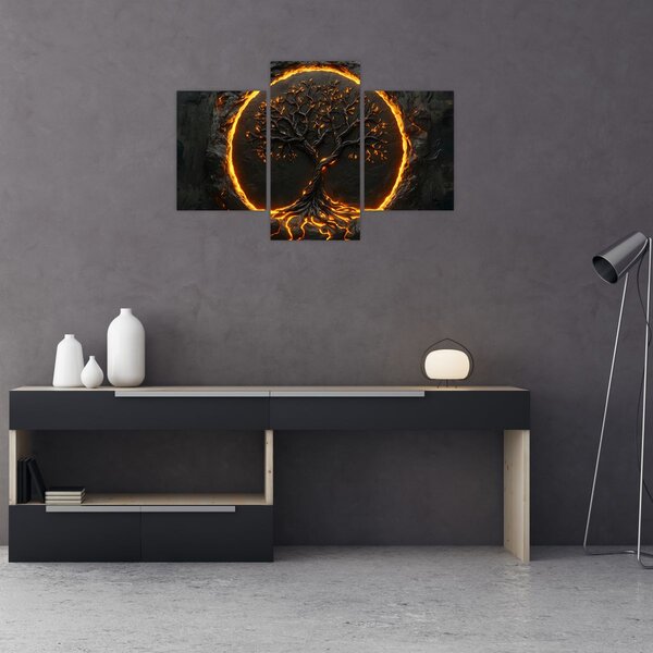 Obraz – Strom života v láve II. (90x60 cm)