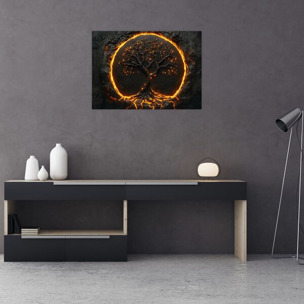 Obraz – Strom života v láve II. (70x50 cm)