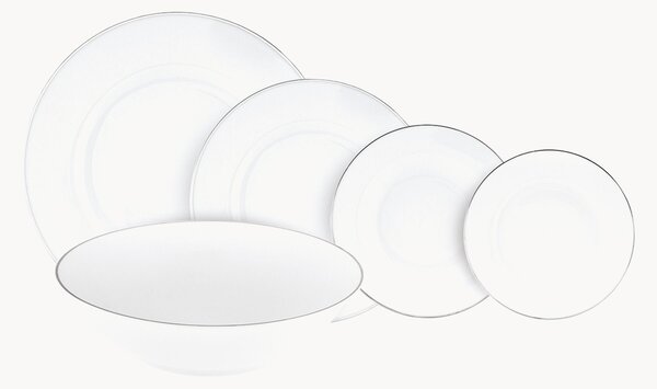 Porcelánová súprava riadu Platinum Chic, 12 osôb, 38 ks