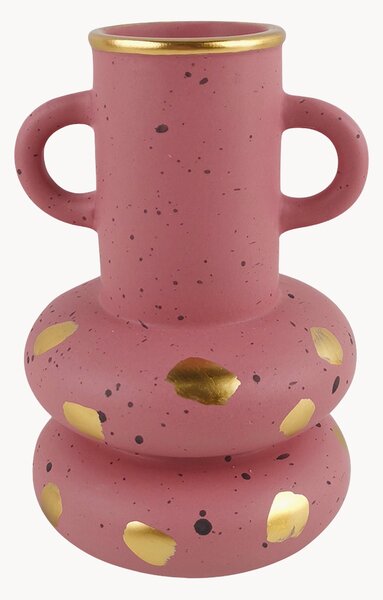Keramická váza Pink & Cozy, V 20 cm