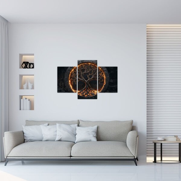 Obraz – Strom života v láve I. (90x60 cm)