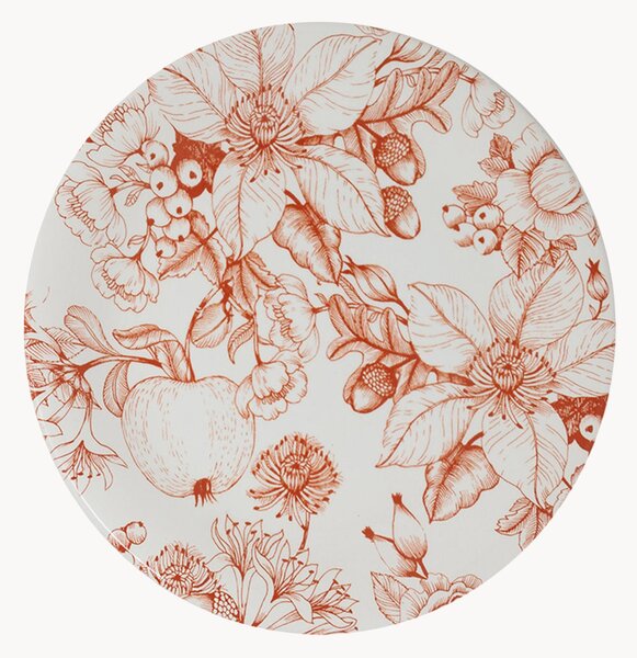 Keramické plytké taniere Jacquard, 6 ks