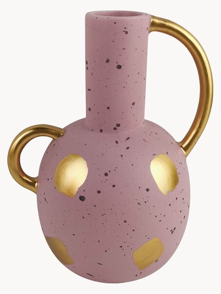 Keramická váza Pink & Cozy, V 22 cm