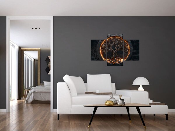 Obraz – Strom života v láve I. (90x60 cm)