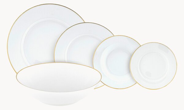 Porcelánová súprava riadu Gold Chic, 12 osôb, 38 ks