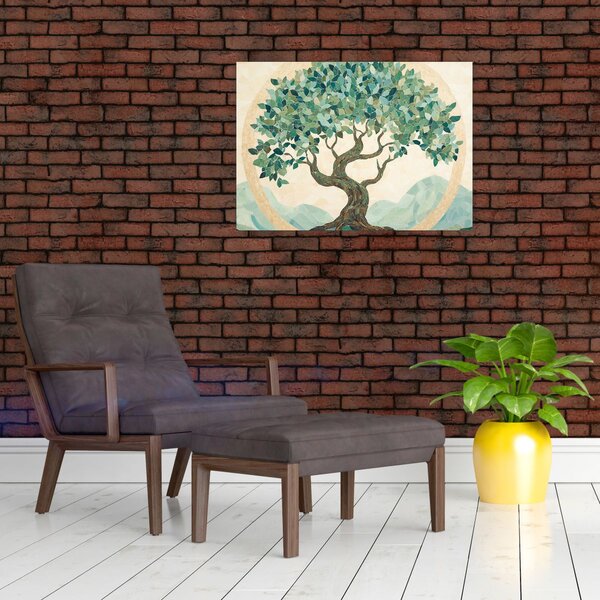 Obraz – Elegantná mozaika so stromom (70x50 cm)