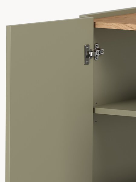 Komoda Elivo 150 cm so zásuvkami - eukalyptus / dub baltic dune