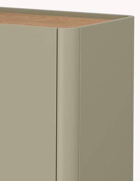 Komoda Elivo 150 cm so zásuvkami - eukalyptus / dub baltic dune