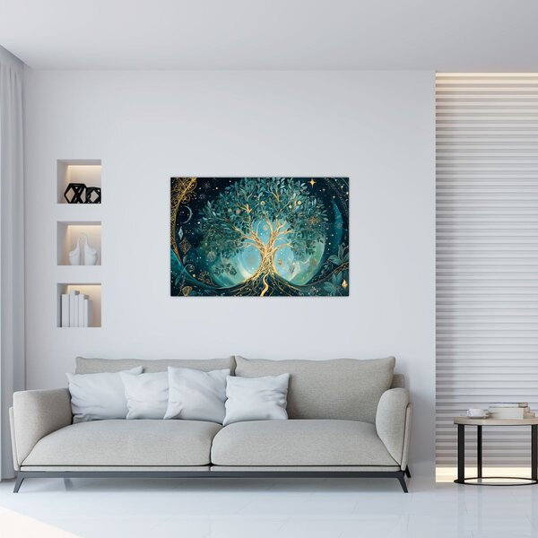 Obraz – Strom života vo vesmíre (90x60 cm)