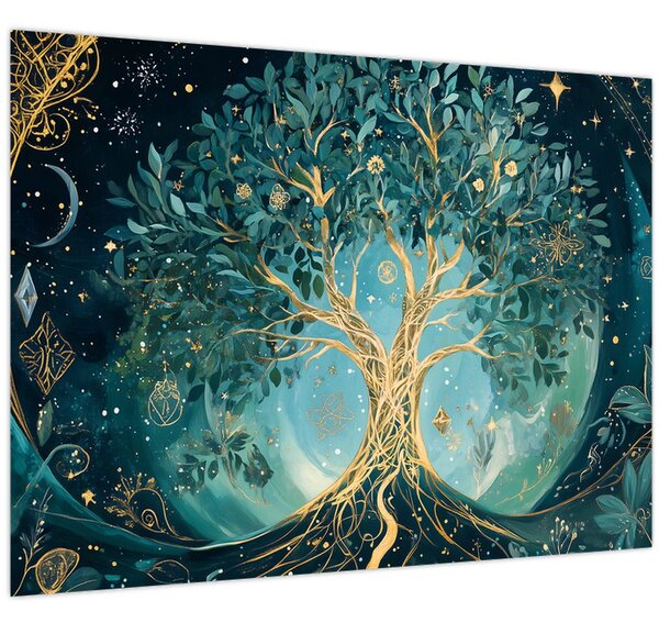 Obraz – Strom života vo vesmíre (70x50 cm)