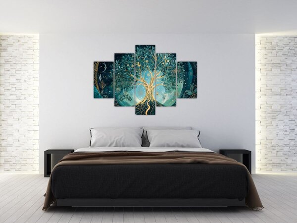 Obraz – Strom života vo vesmíre (150x105 cm)