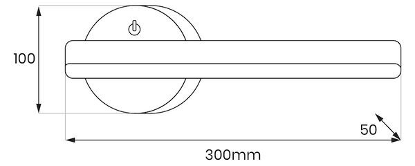 Nástenné LED svietidlo Sydney R, 1x LED 6w, 4000k, b