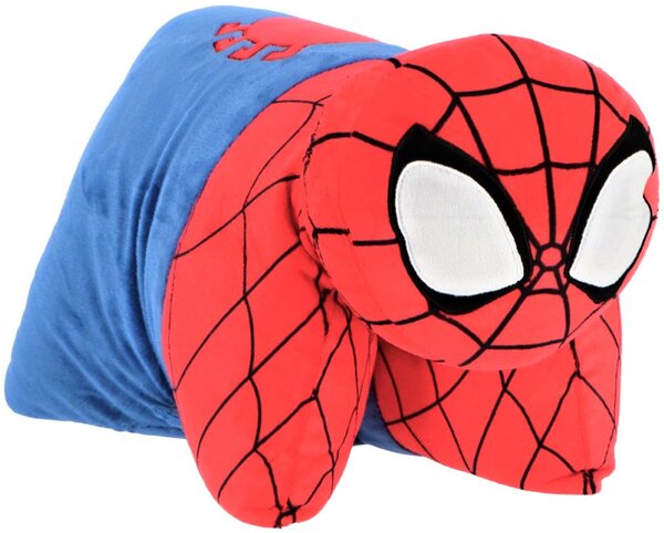 Multifunkčný relaxačný vankúš Spiderman - 2v1 vankúš aj plyšová hračka - 45 x 36 cm