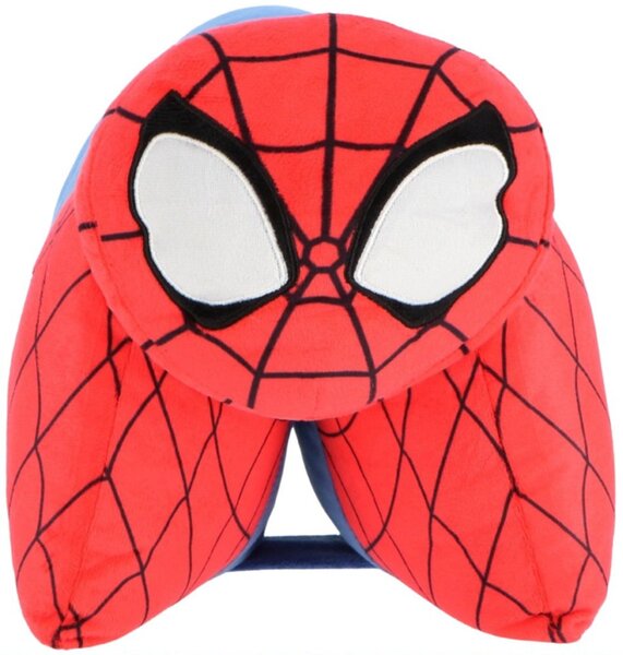 Multifunkčný relaxačný vankúš Spiderman - 2v1 vankúš aj plyšová hračka - 45 x 36 cm