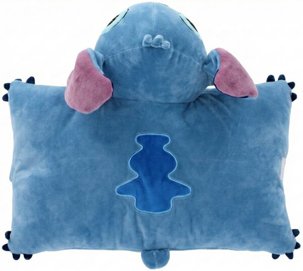 Multifunkčný relaxačný vankúš Stitch - licencia Lilo & Stitch - 2v1 vankúš 45x36 cm aj plyšová hračka