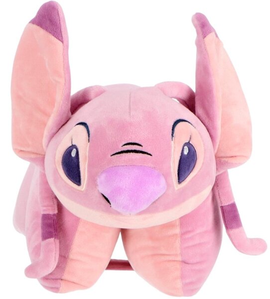 Multifunkčný relaxačný vankúš Angel - licencia Lilo & Stitch - 2v1 vankúš 45x36 cm aj plyšová hračka