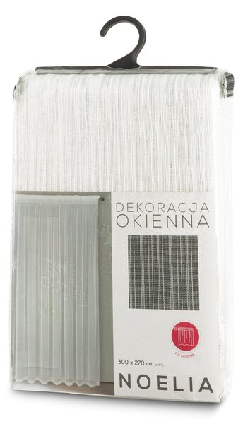 ZÁCLONA NA PÁSKE NOELIA 300X270 CM BIELA